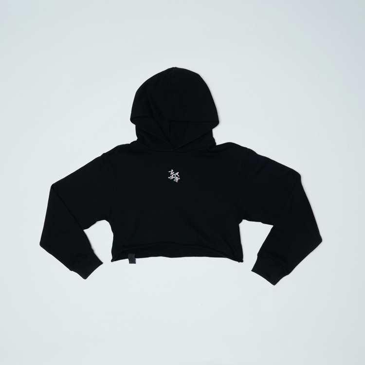 Girl's Reflective Logo Hoodie (Black)