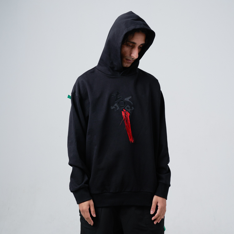 NOTFORME Logo Tassel Embroidery Hoodie