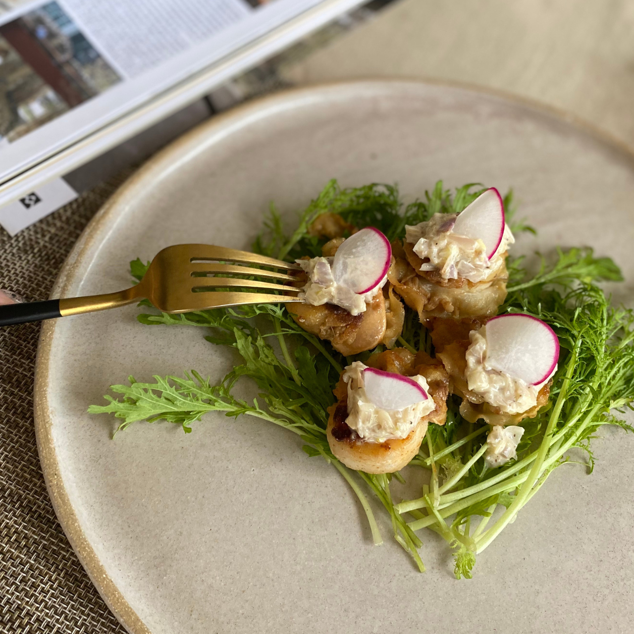 【脆煎干貝佐紅蔥頭奶油醬】食譜食材箱