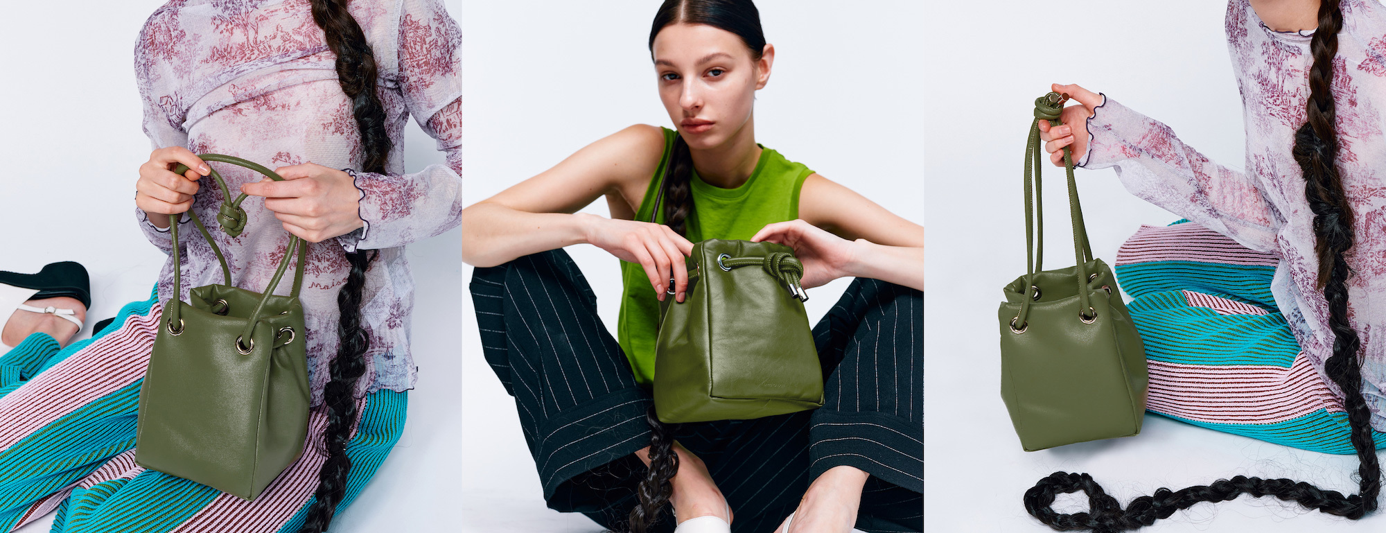 Marshmallow Bag 棉花糖包－茶岩綠(matcha)