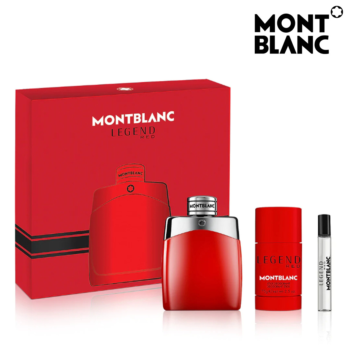 MONTBLANC 萬寶龍 傳奇烈紅香氛禮盒 (100ml+7.5ml+體香膏)