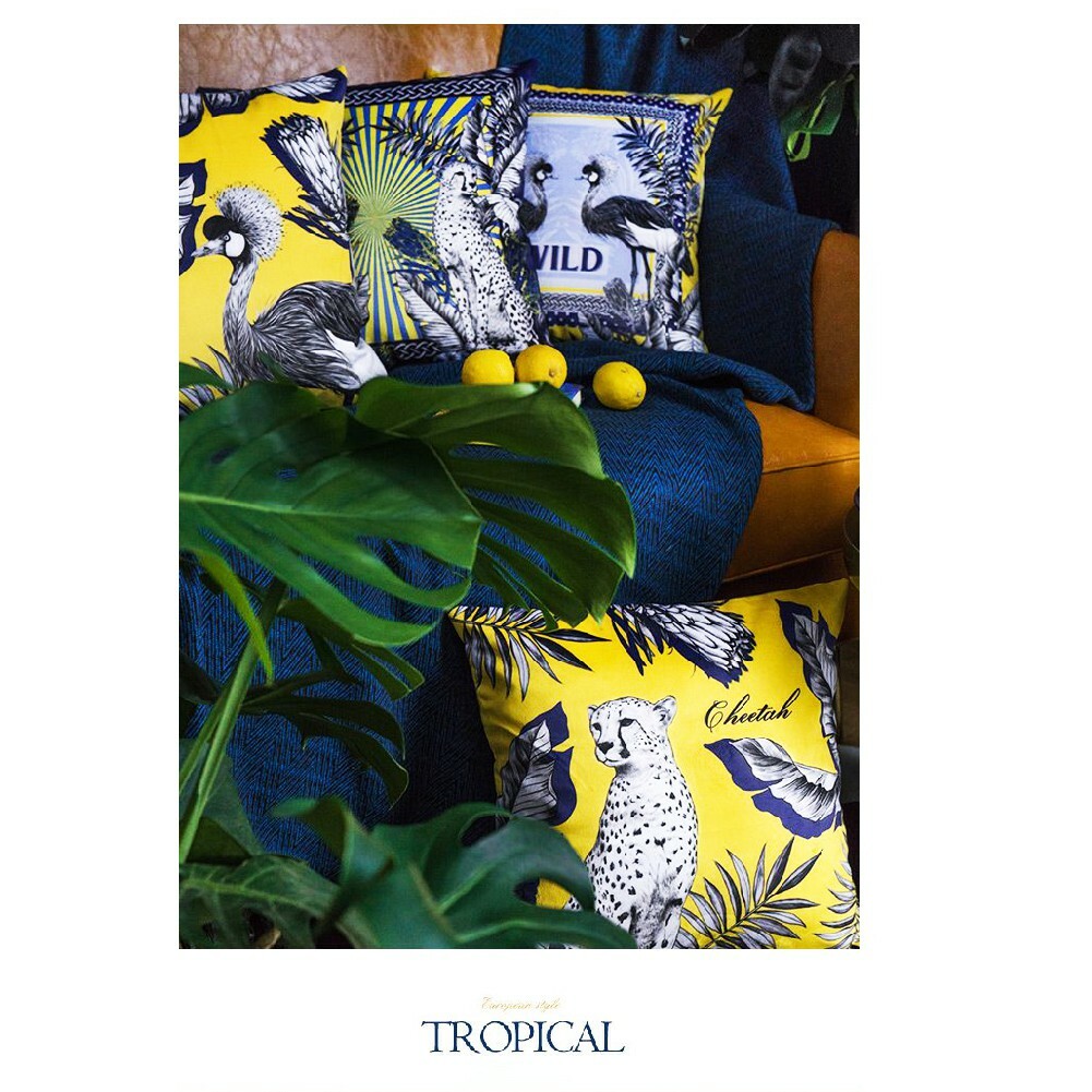 TROMSO奢華義大利棉麻抱枕-U178輝煌花豹