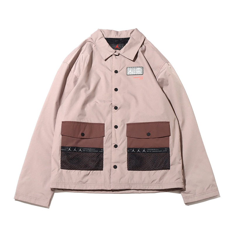 Jordan 巴黎聖日耳門  外套 拼接配色 酒紅沙色 男女款 DM3105-010 [台灣現貨]