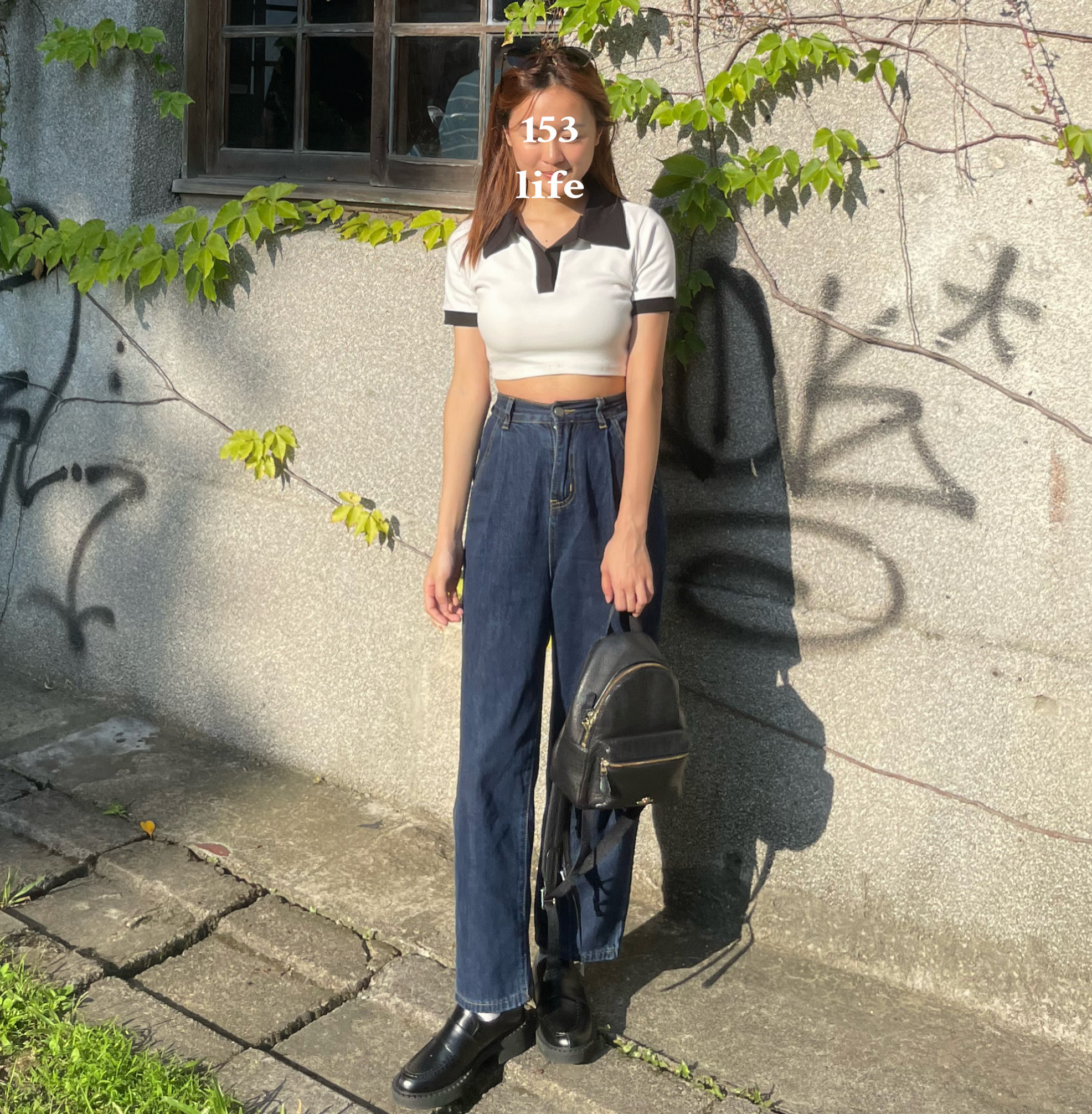 |預購|小個子牛仔高腰寬鬆老爺褲(XXS-L)