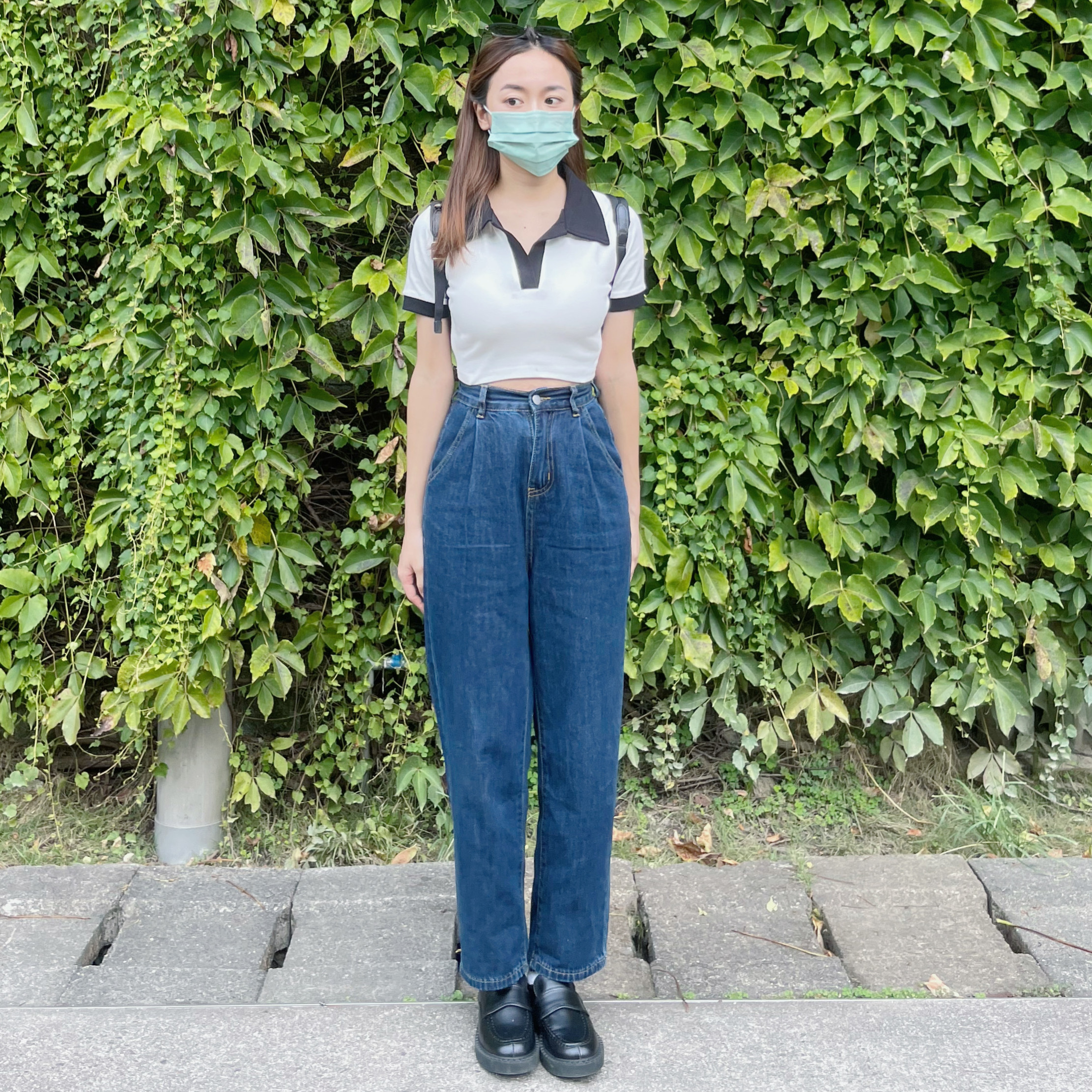 |預購|小個子牛仔高腰寬鬆老爺褲(XXS-L)