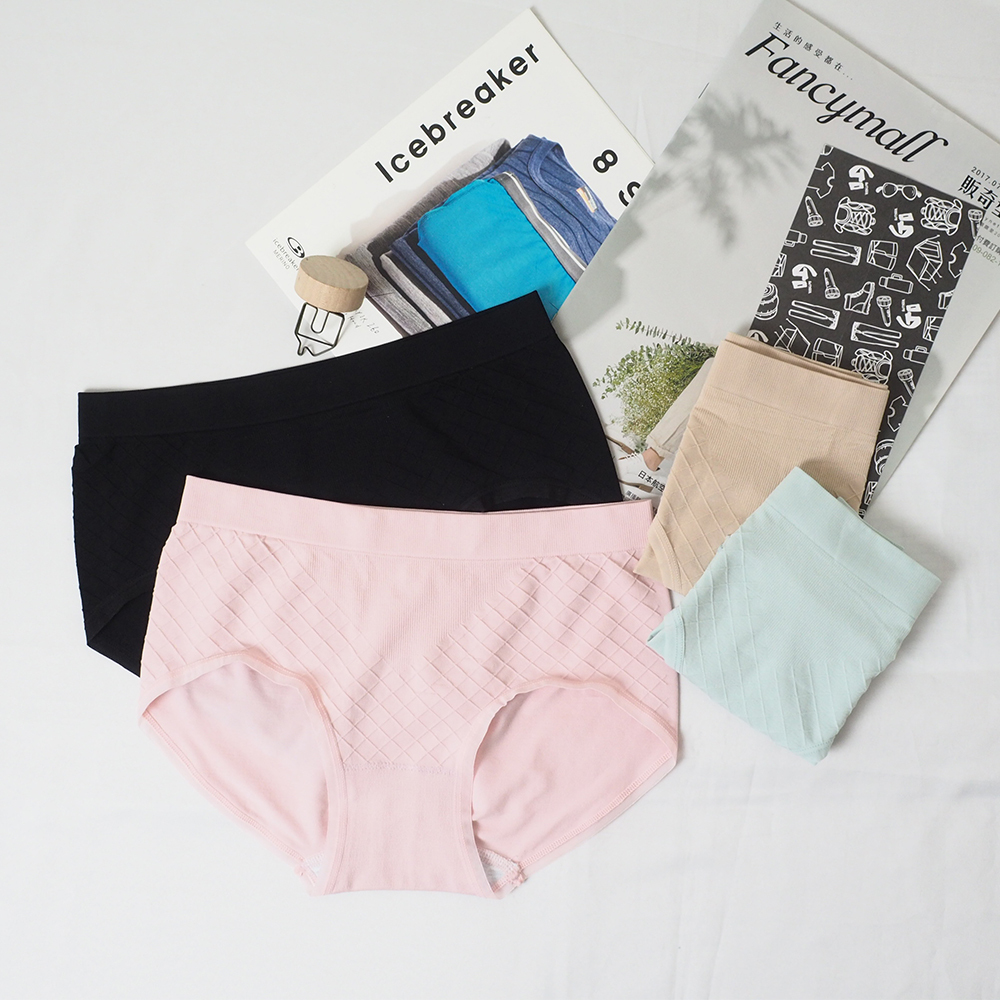 超細纖維中高無縫內褲 女款 (4色) 天然/親膚/彈性/快乾 22PUAC134