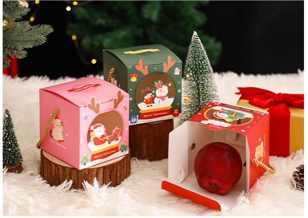 聖誕節開窗可愛手提禮盒 M0486