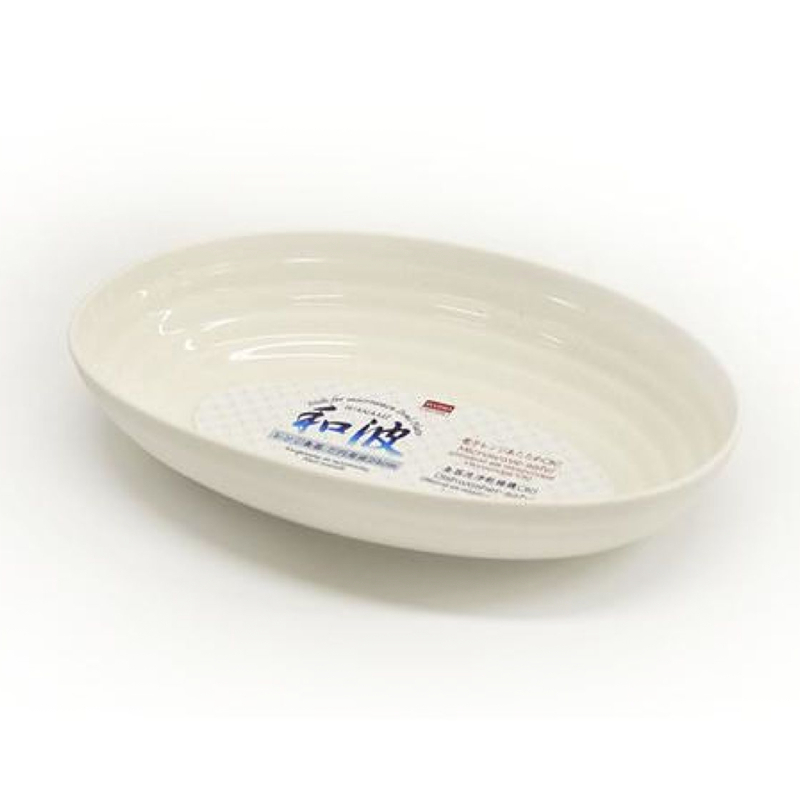 和風微波深盤/白 24cm