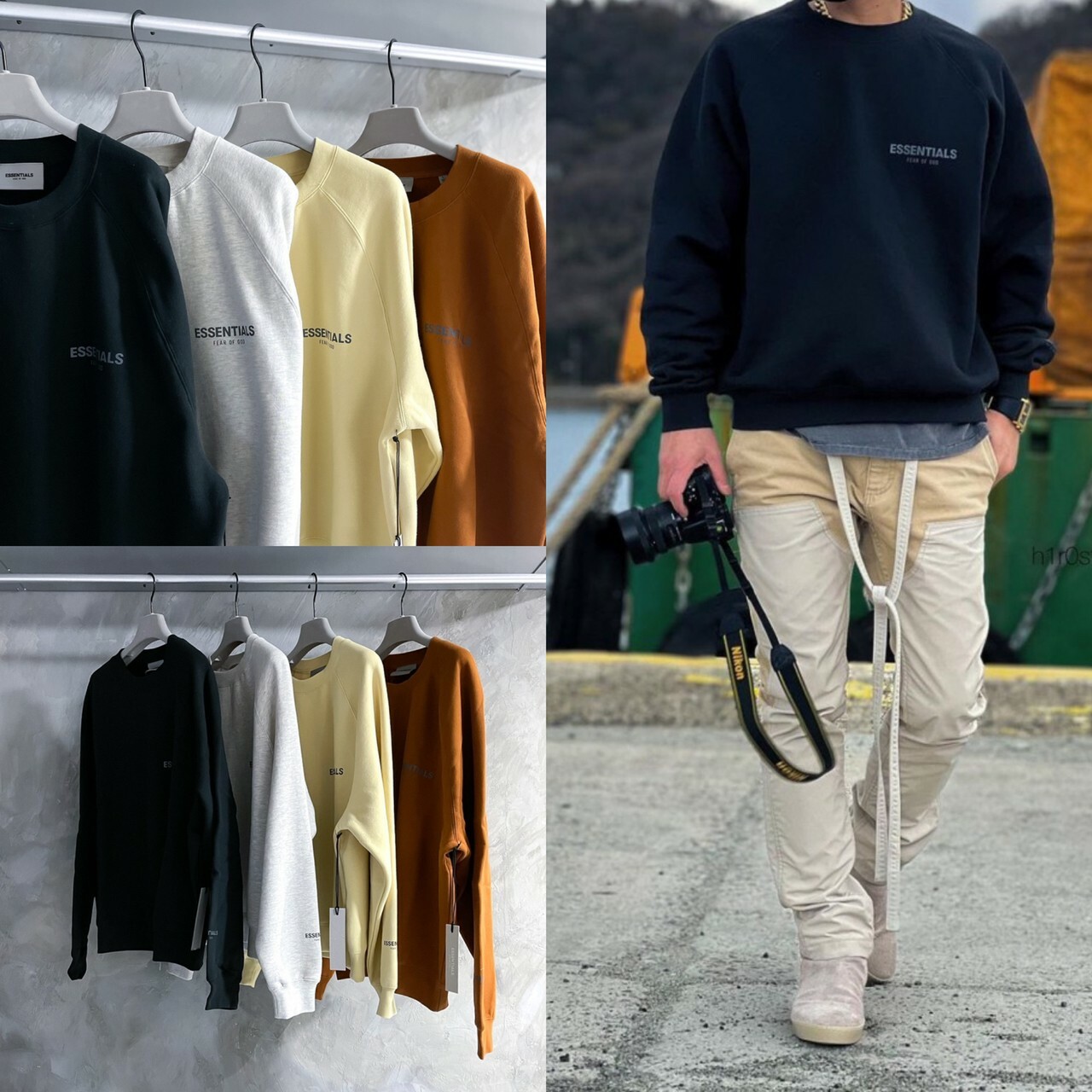 FOG Essentials 新款 反光字體小Logo 衛衣 長袖 Core Collection