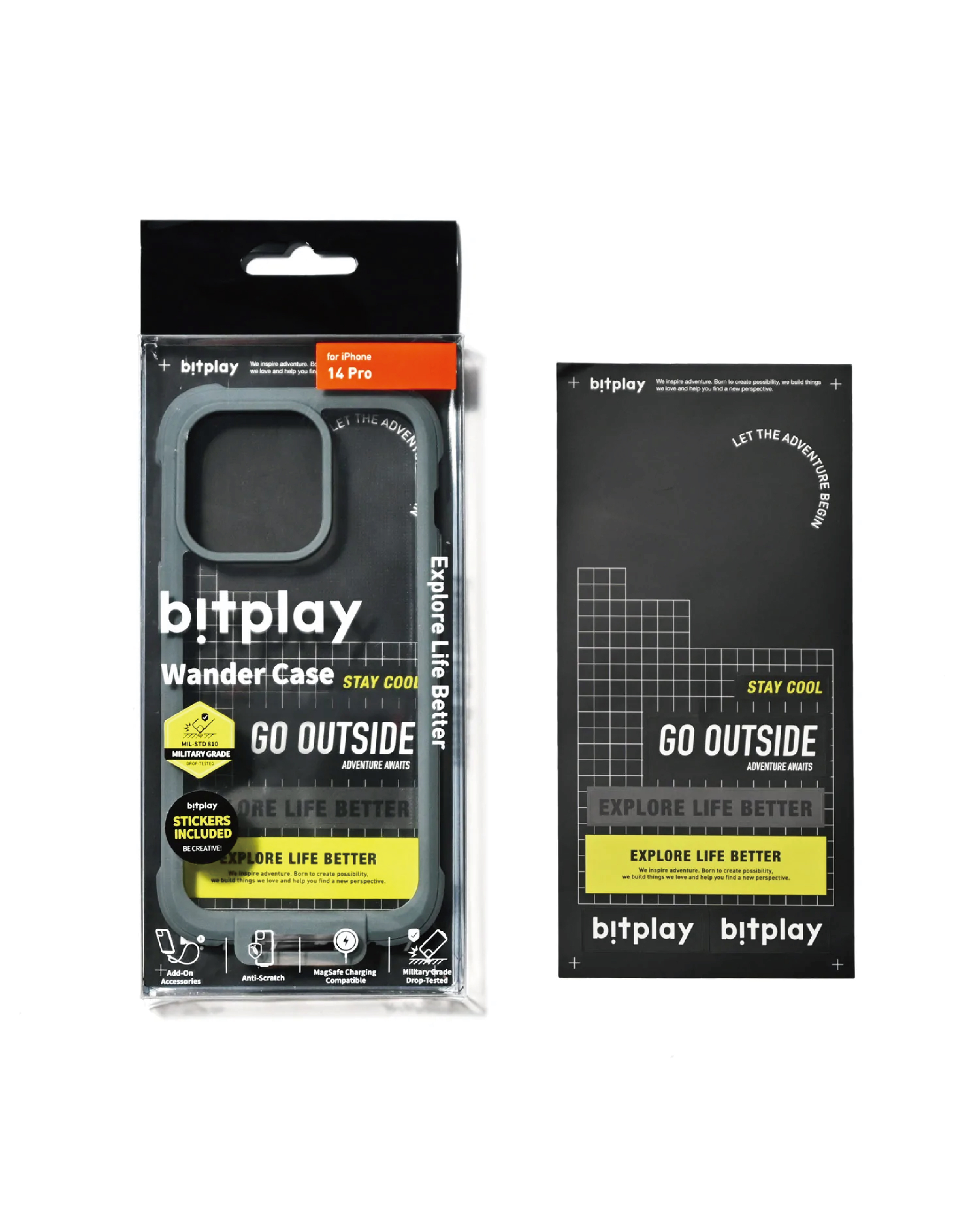 【Bitplay】Wander Case 隨行殼 iPhone 14 系列 霧灰藍 (附贈貼紙）