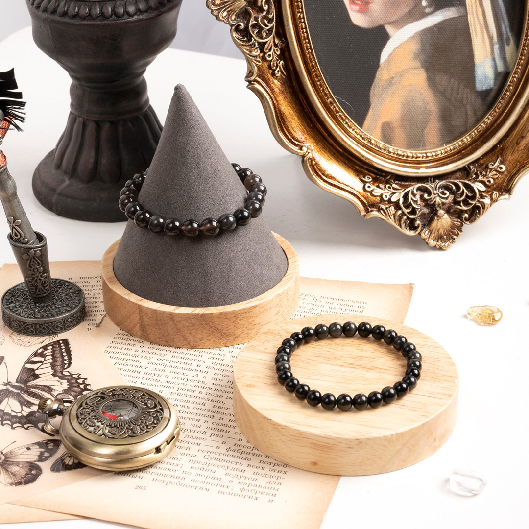 【無瑕】黑曜石素色手鍊