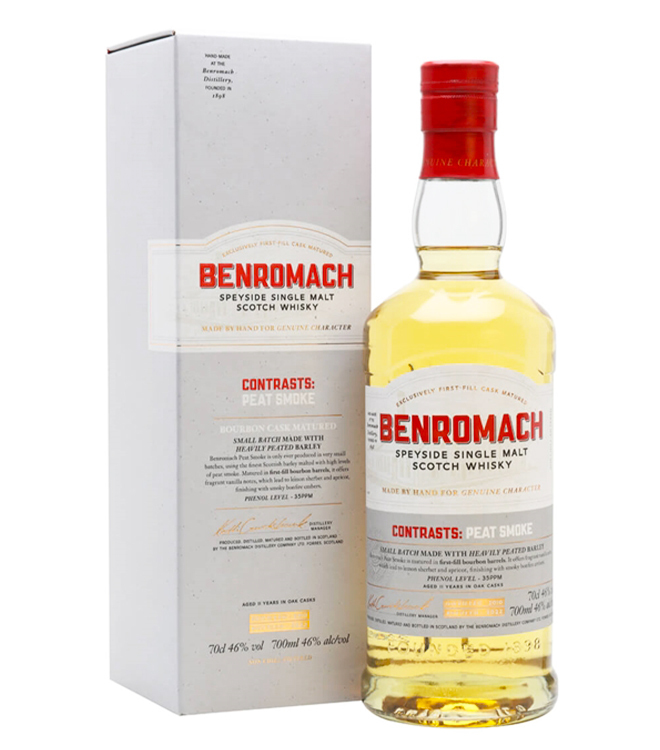 Benromach Peat smoke 2010-2021 Bourbon Cask Single Malt Whisky Bot. 2021 700mL