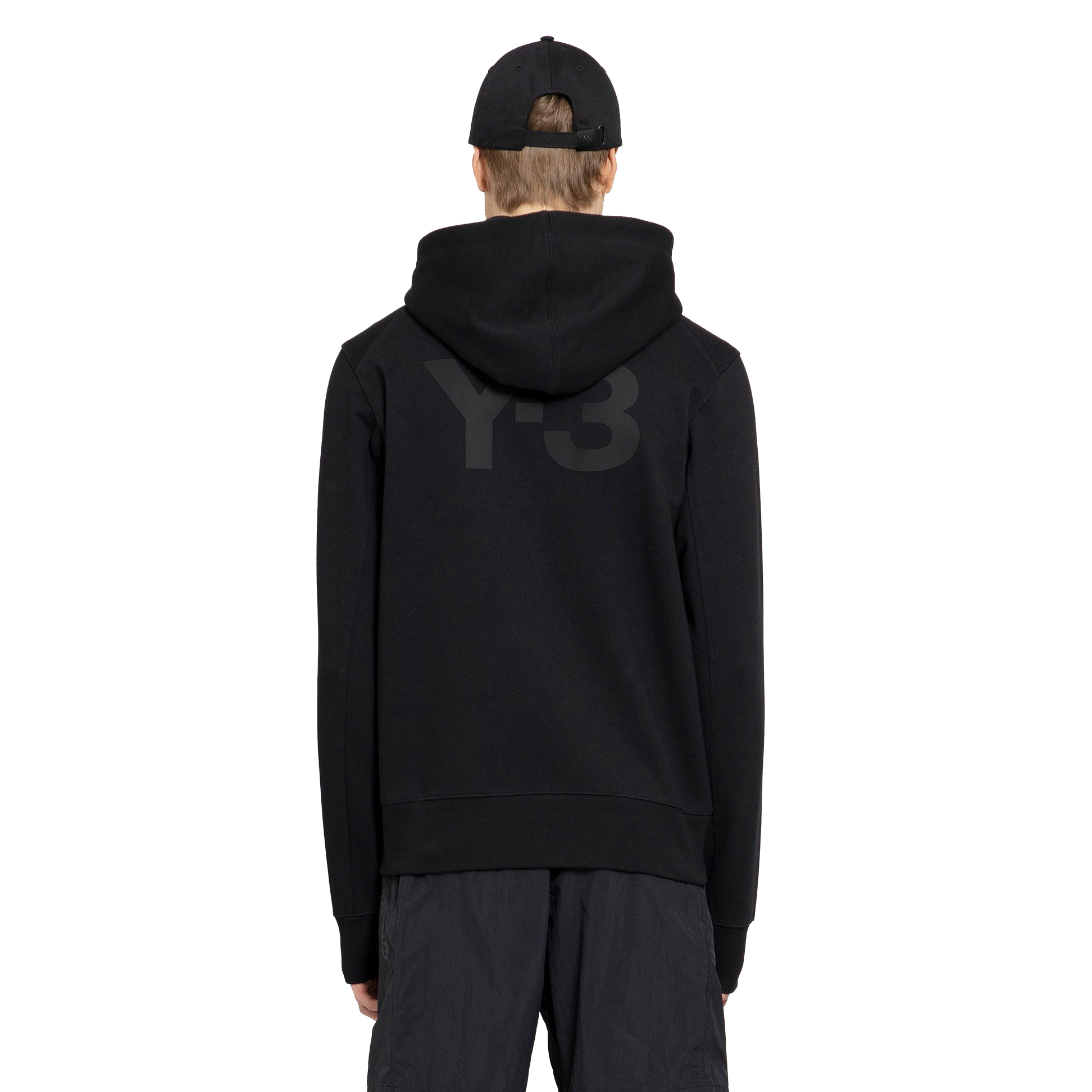 【 Y-3 M CL B F-Z HDY 背面大LOGO連帽外套 - 黑 】