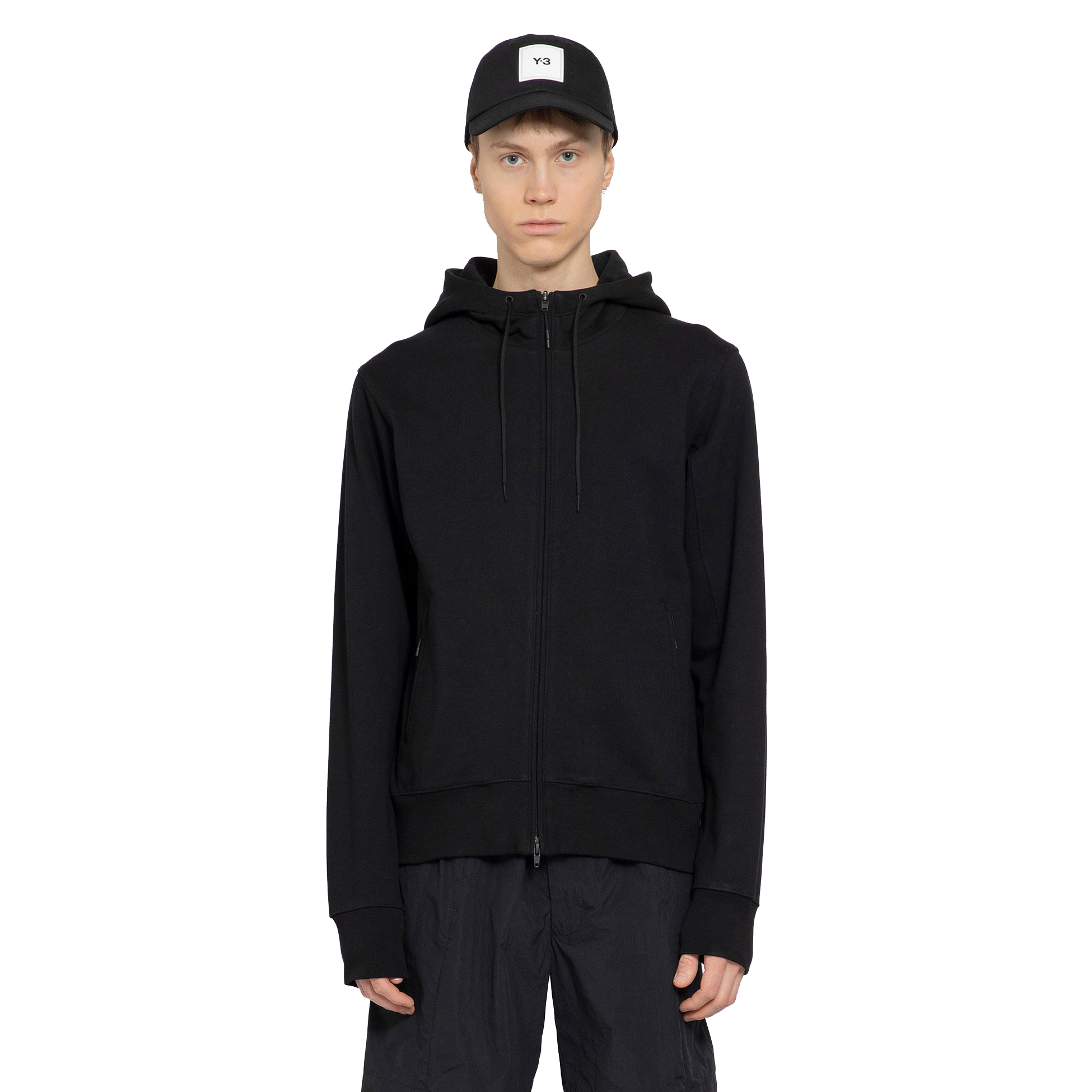 【 Y-3 M CL B F-Z HDY 背面大LOGO連帽外套 - 黑 】