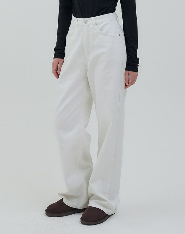 MUAH MUAH Classic Color Washing Cotton Pants