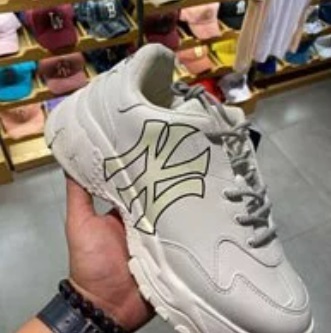 [S] MLB BIG BALL CHUNKY A NEW YORK YANKEES SNEAKER,WHITE, 32SHC1011-50I (SMLB153)