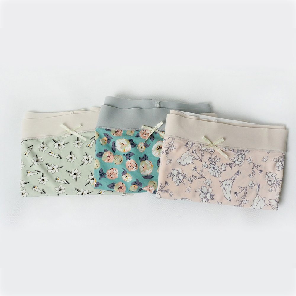 柔絲涼爽排汗中腰內褲 女款 (4色) 天然/親膚/彈性/快乾 22PUA2413