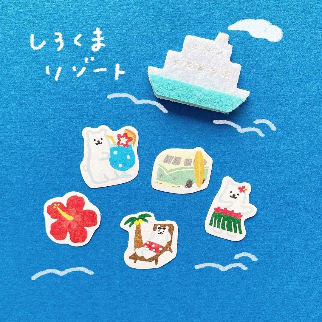 Furukawashiko Sticker Pack－Summer Series (Japanese Stationery Brand)