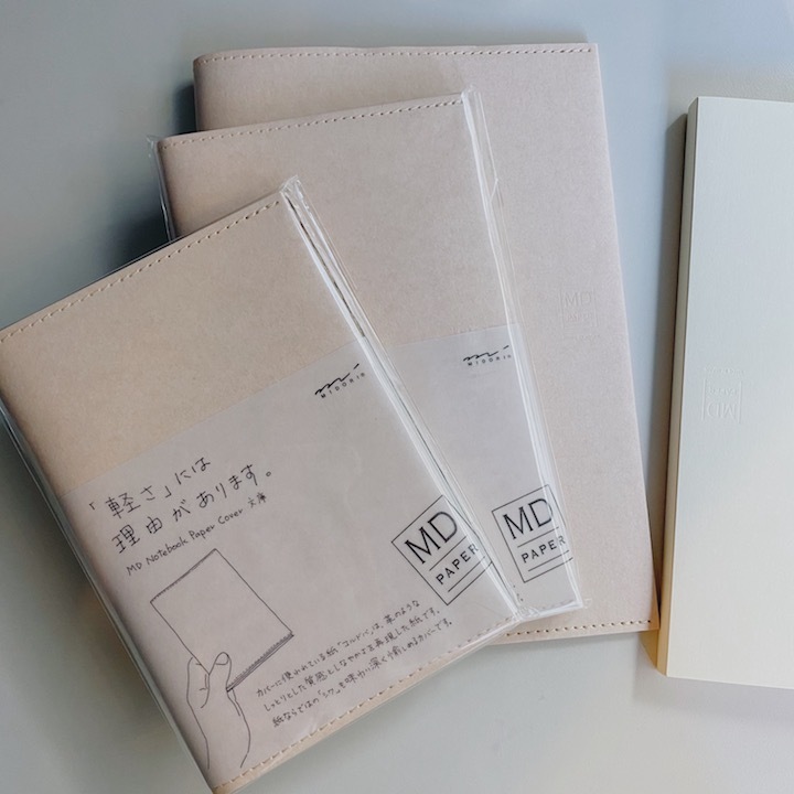 MD筆記本 揉紙書衣 原色（文庫、新書、A5尺寸）｜日本Midori
