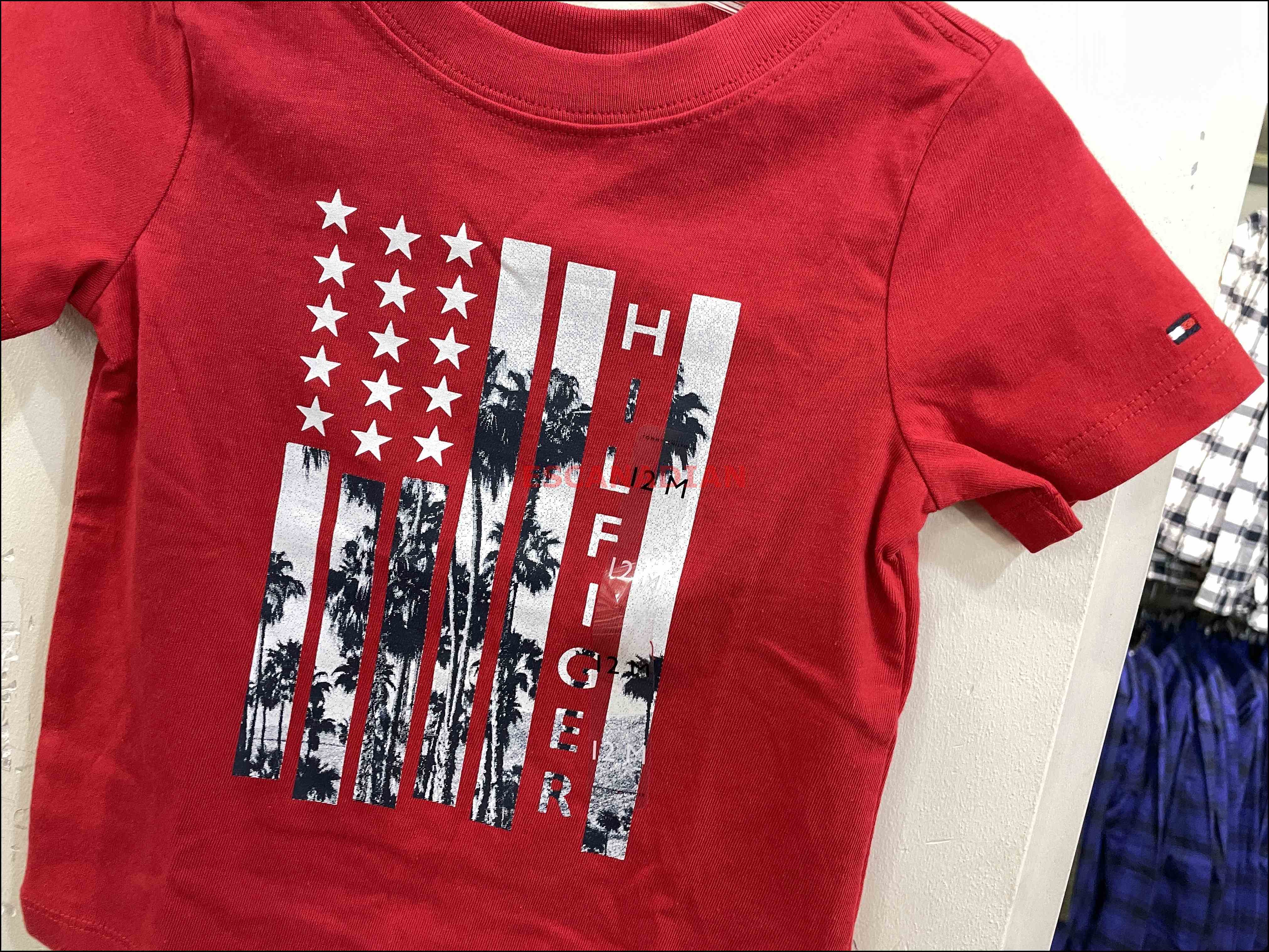 TOMMY 小童/BABY 國旗 短TEE