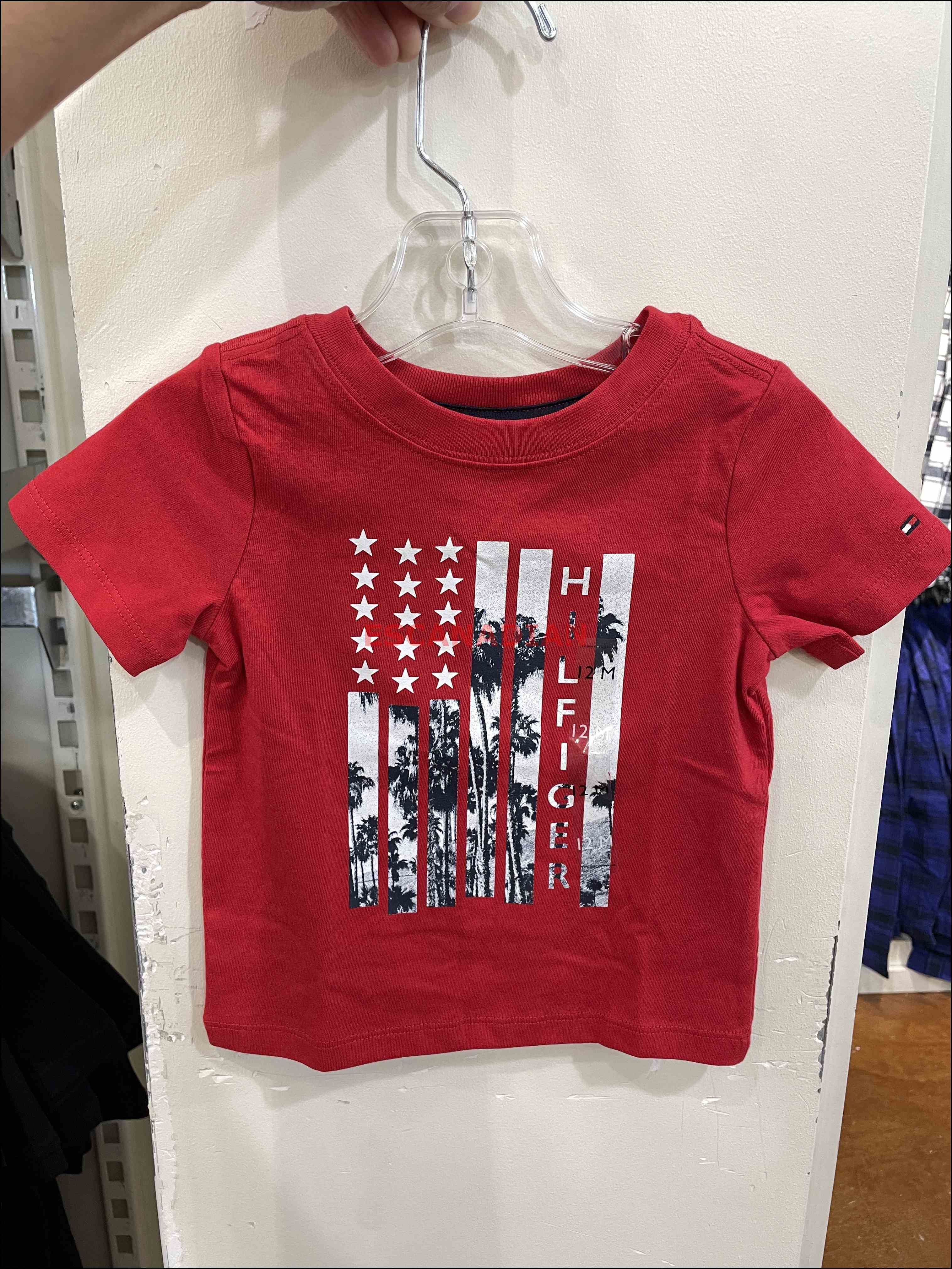 TOMMY 小童/BABY 國旗 短TEE