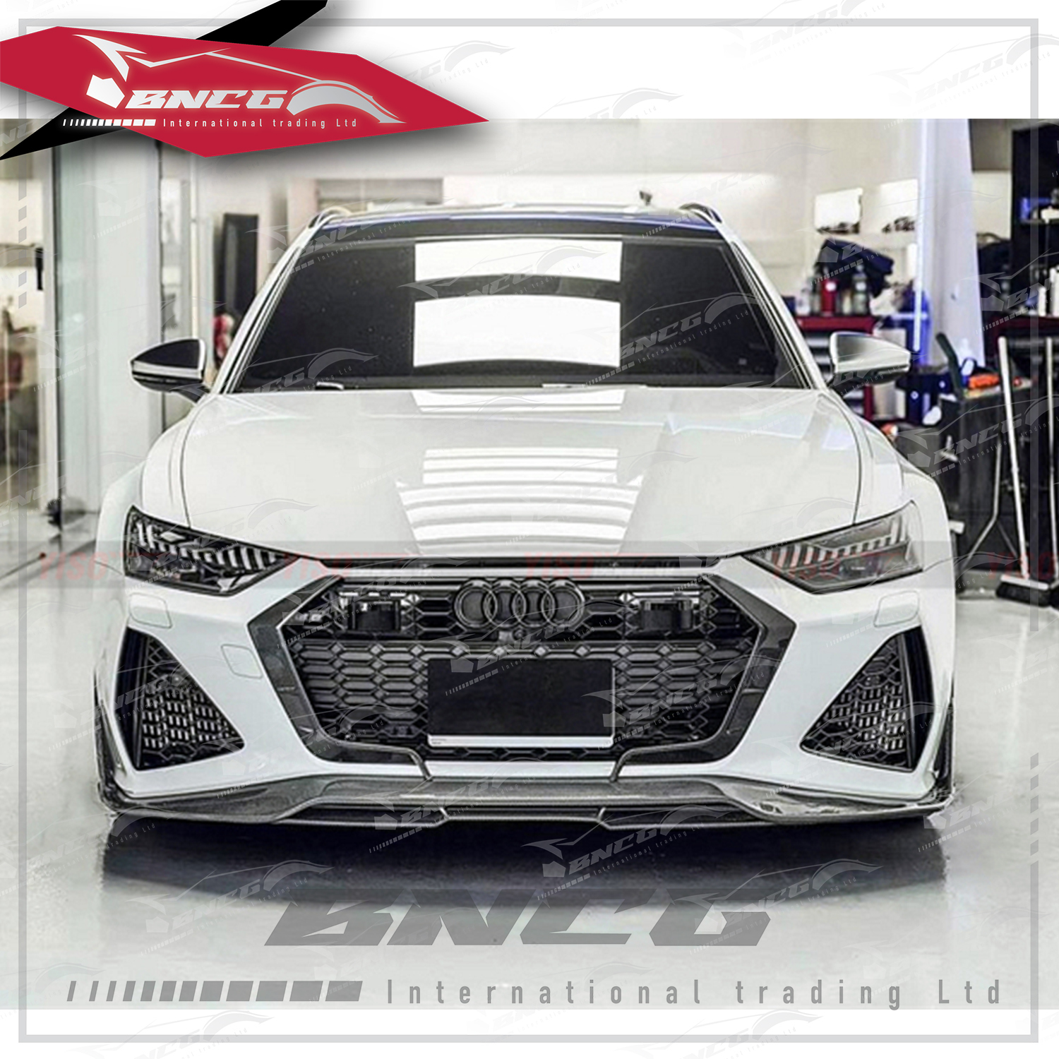 奧迪 Audi RS6 C8 22+年式 改裝 卡夢 碳纖維 外觀件 空力套件 FD款 前下巴 前導流