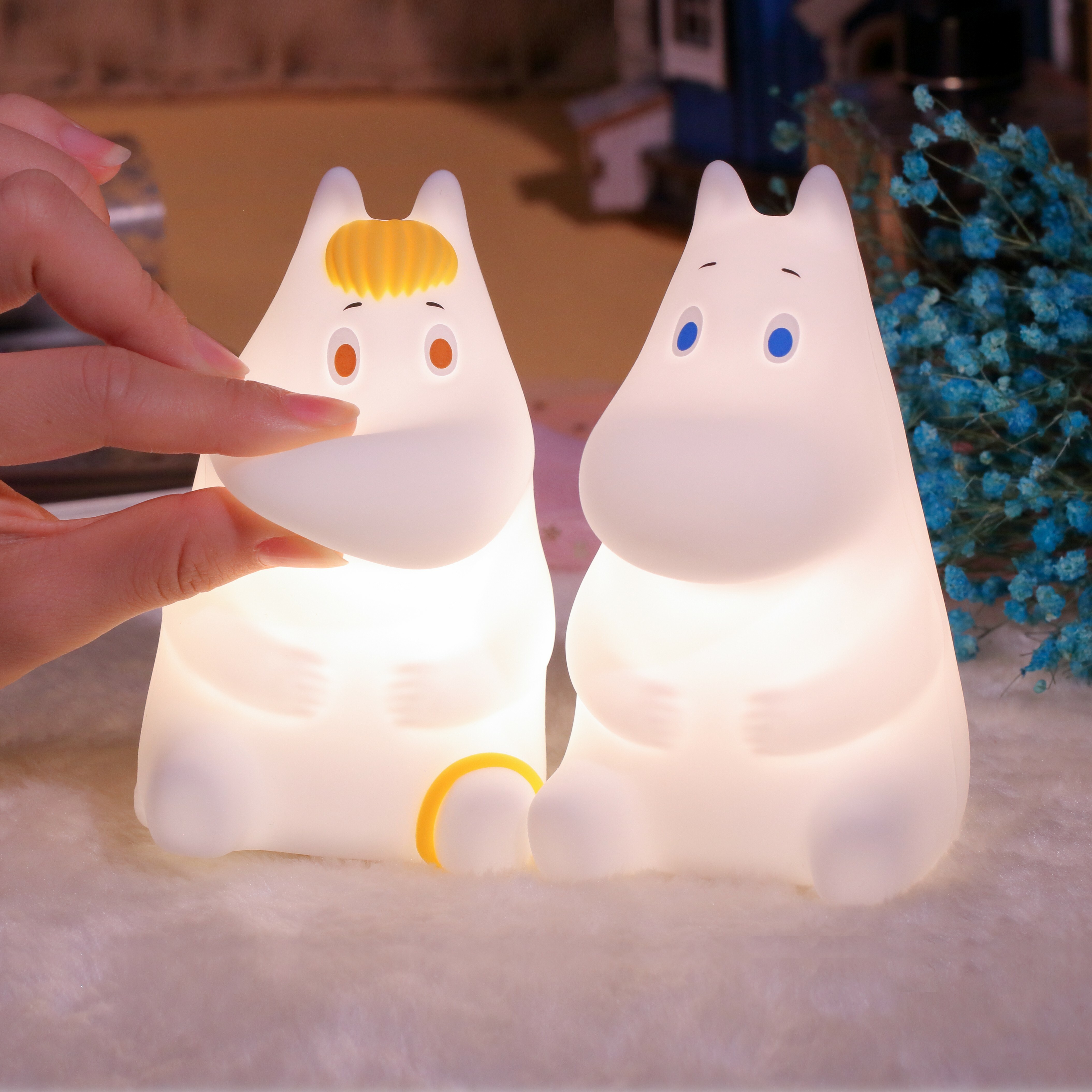 Vipo Moomin 嚕嚕米造型夜燈 嚕嚕米/科妮/阿美/阿金 拍拍燈