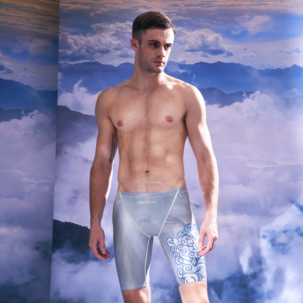 MAR-22123 大男競賽型泳褲 -  鎮廟石獅