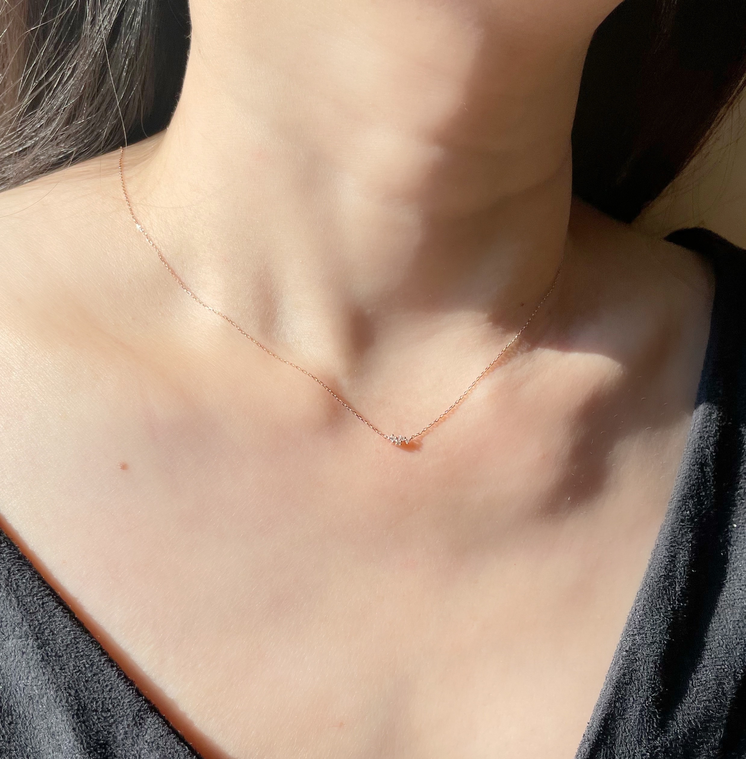 14K tiny galaxy真鑽項鍊