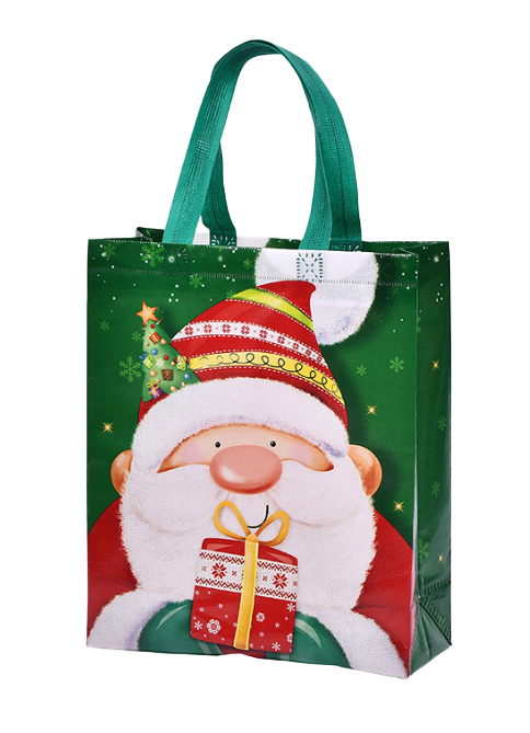 現貨區 聖誕節麋鹿雪人無紡布袋 72101