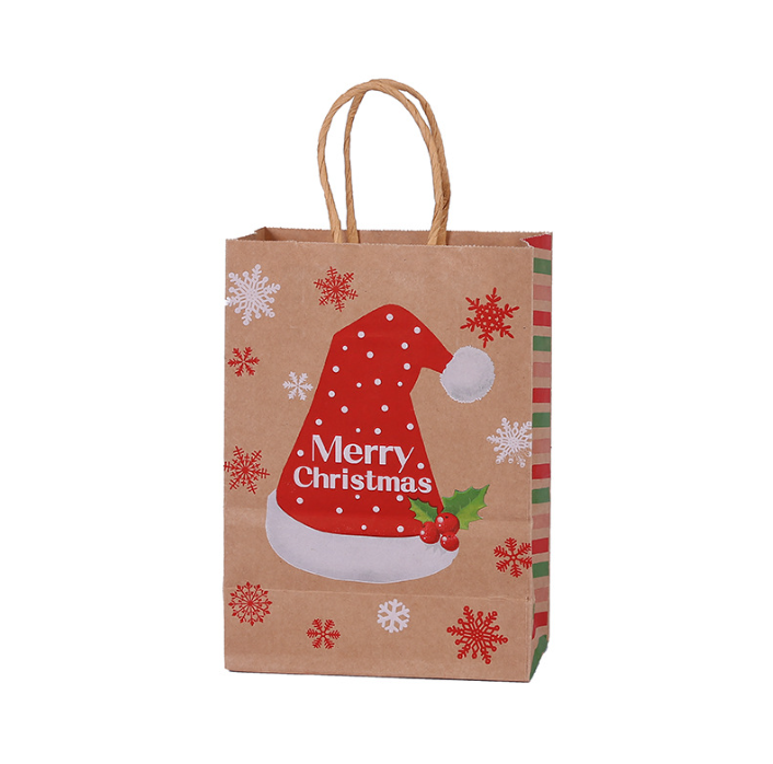 現貨區 聖誕節牛皮紙袋聖誕手提禮品 022-2