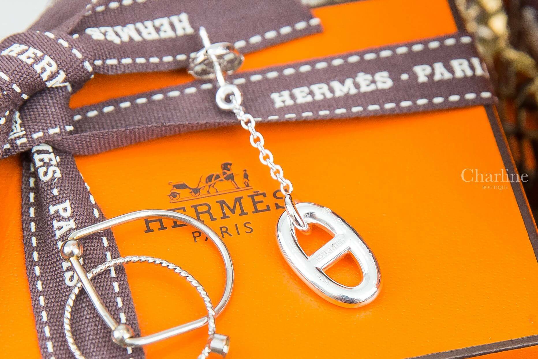Hermès Farandole Earrings Medium Model 銀色925 θ銀飾垂墜耳環