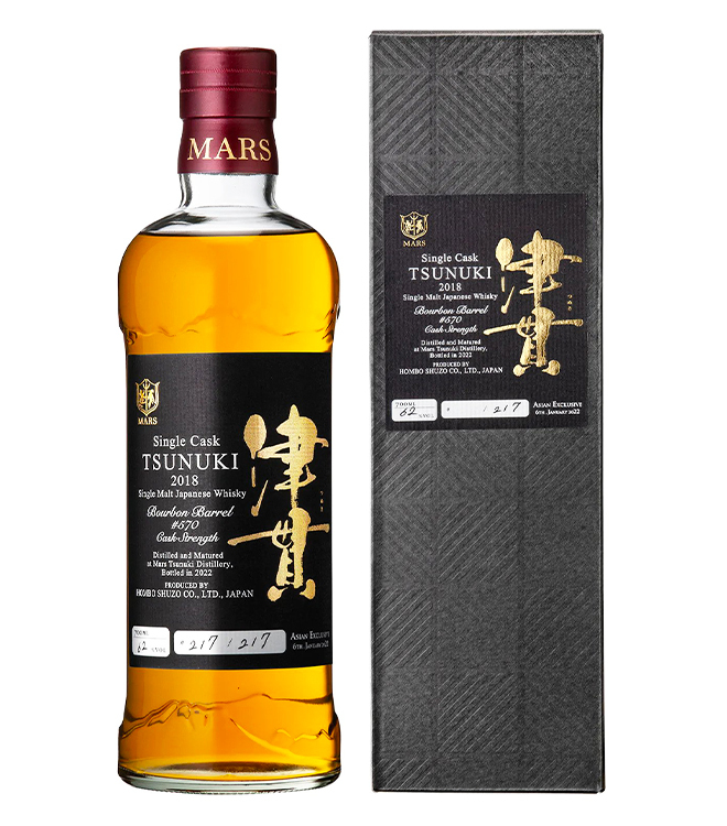 本坊酒造 津貫蒸溜所 津貫 2018/2022 波本桶 單桶威士忌 700mL