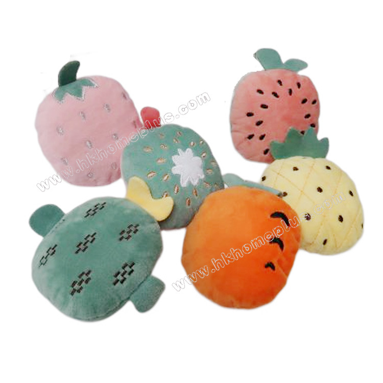 狗仔發聲耐咬玩具 - 蔬果毛絨
