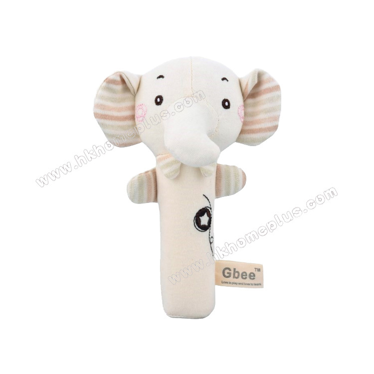 Gbee: 嬰兒有機棉動物搖鈴