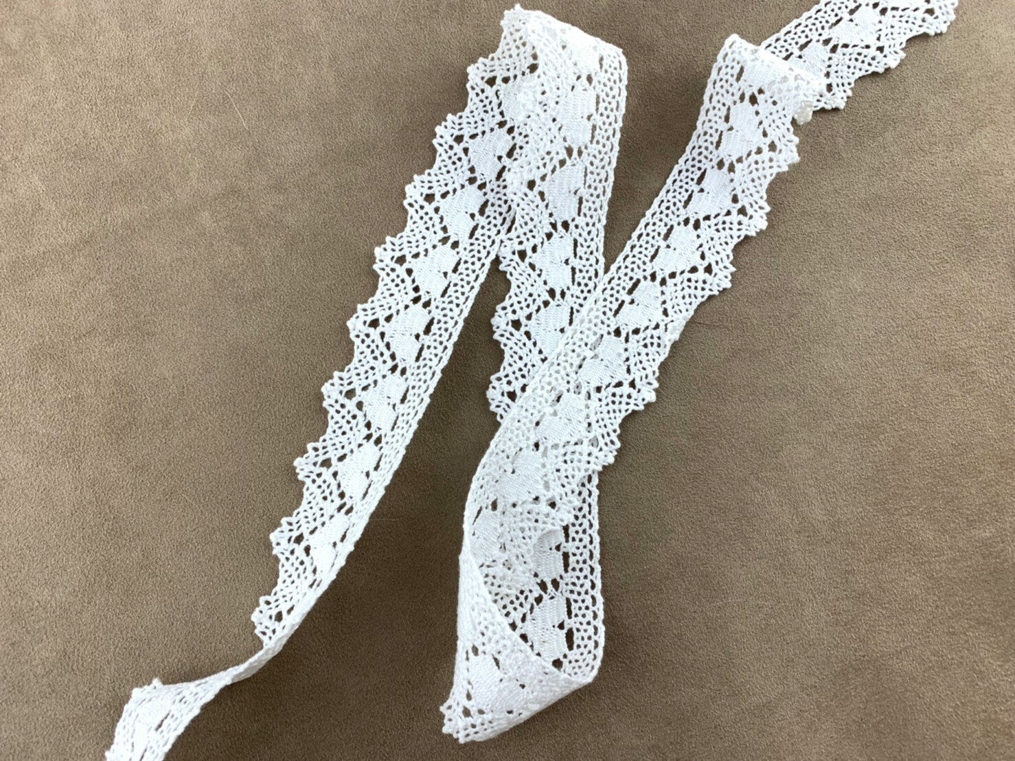 純棉蕾絲帶/山稜海岸線/40mm