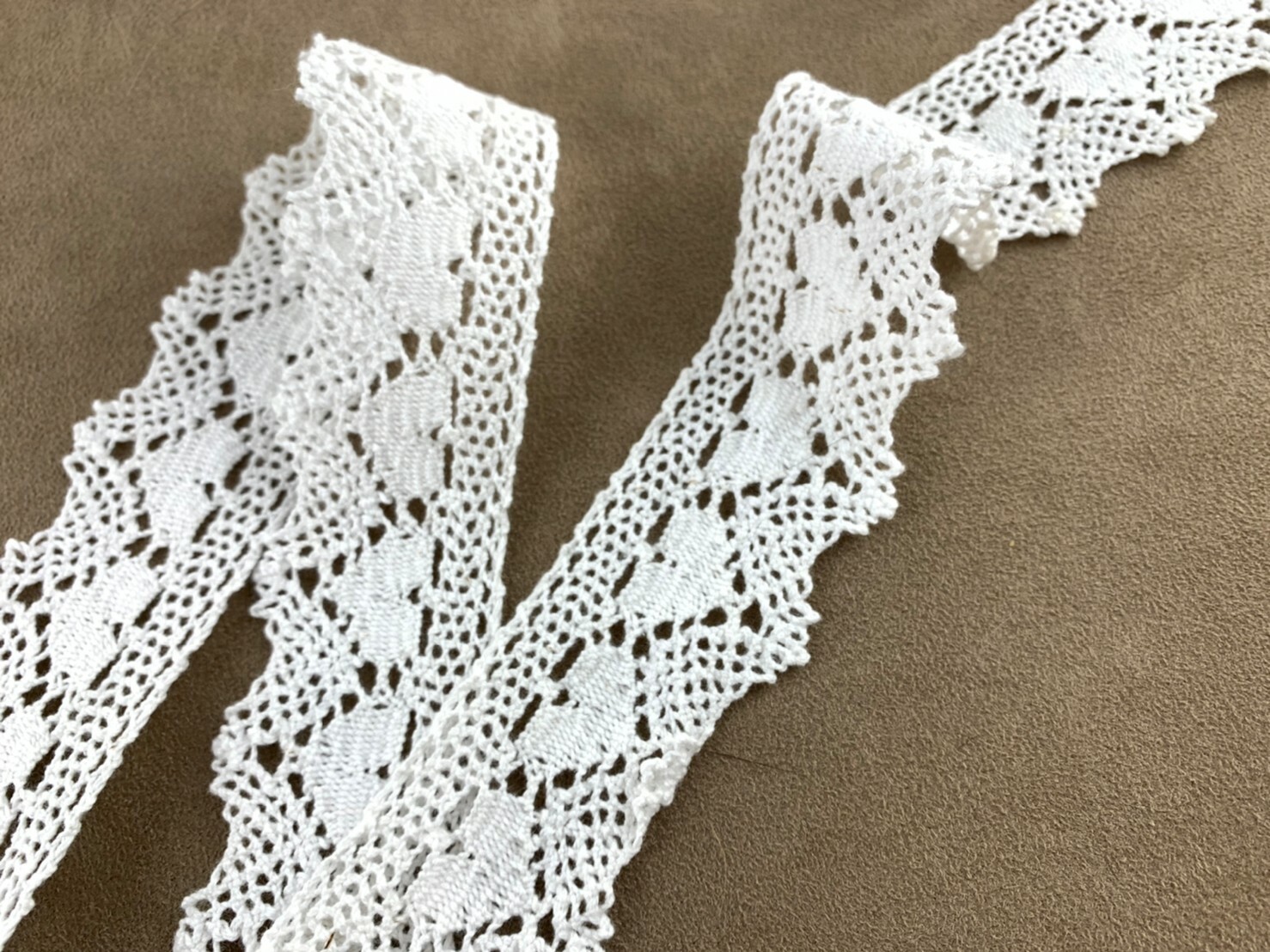 純棉蕾絲帶/山稜海岸線/40mm