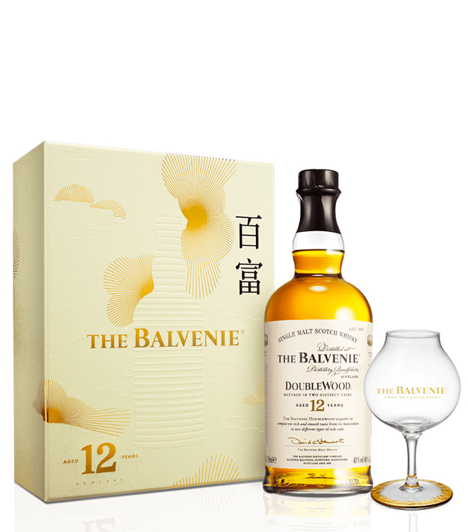 百富 12年 雙桶 單一純麥威士忌禮盒 700mL + 1威士忌杯