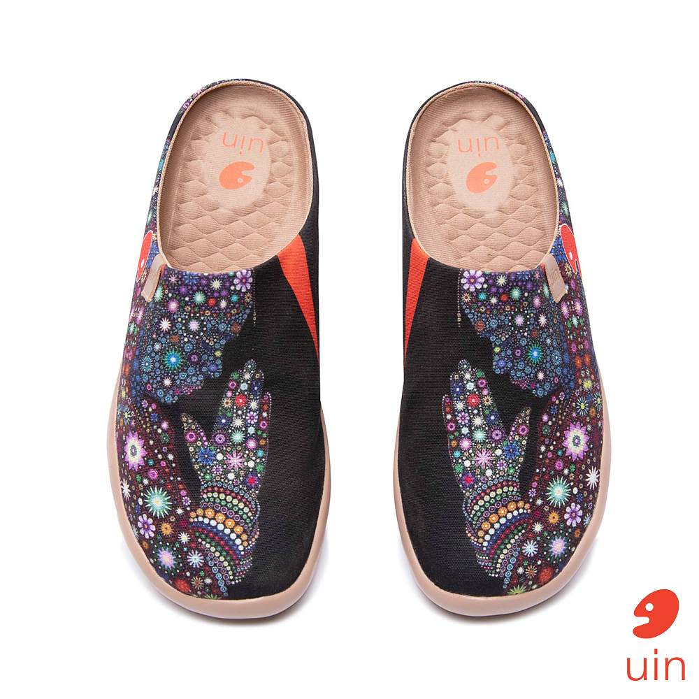 【 Uin 】西班牙原創設計 | 許願 女鞋 半拖 彩繪鞋 休閒鞋 懶人鞋