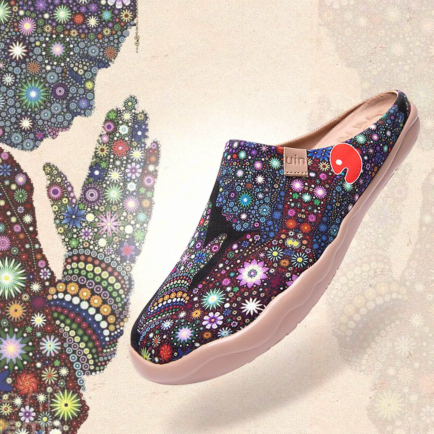 【 Uin 】西班牙原創設計 | 許願 女鞋 半拖 彩繪鞋 休閒鞋 懶人鞋