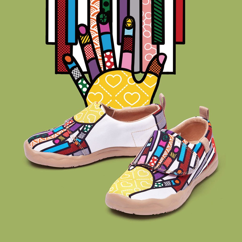 【 Uin 】西班牙原創設計 | 鋼琴手 彩繪休閒童鞋