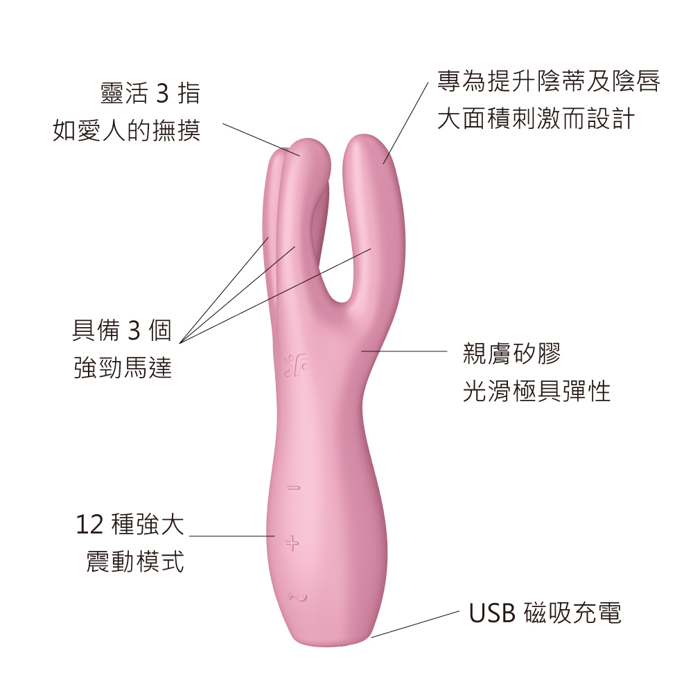 德國Satisfyer Threesome 3 多功能震動器