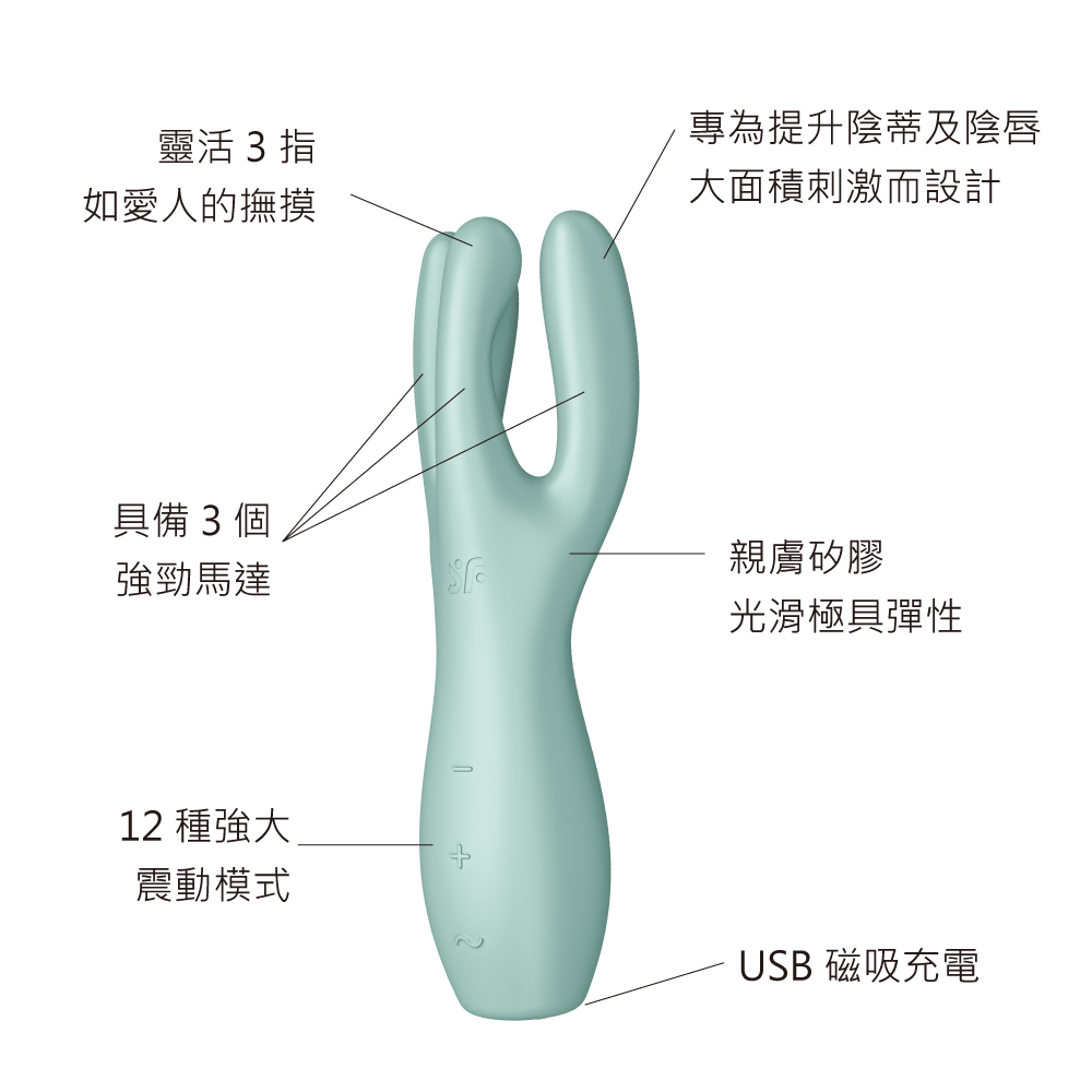 德國Satisfyer Threesome 3 多功能震動器