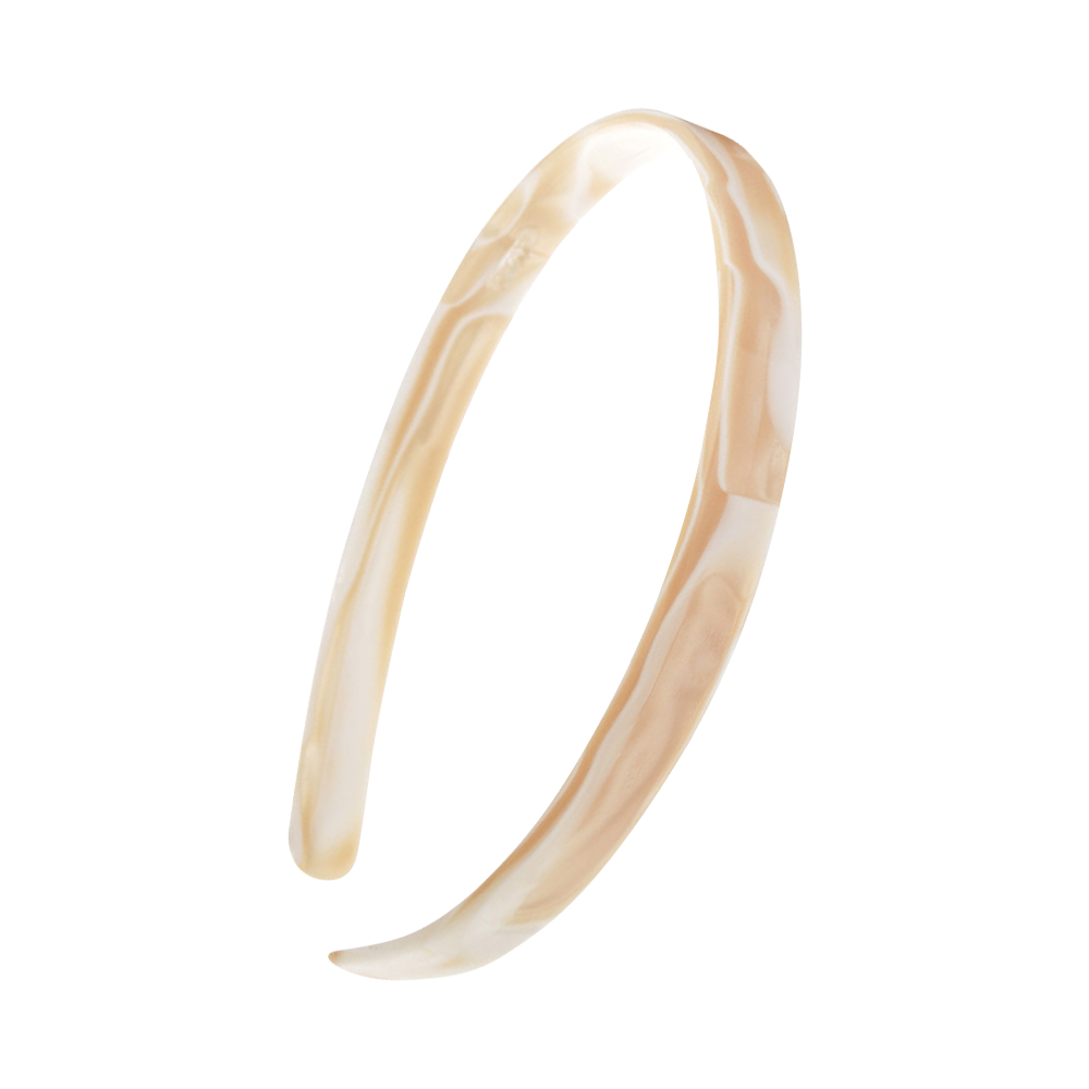 FRANCE LUXE 1/2吋經典髮箍〈珍珠白〉