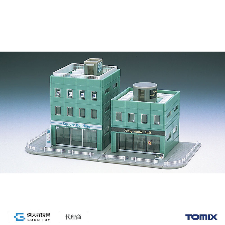 TOMIX 4050 建物 方形建築組 (綠)