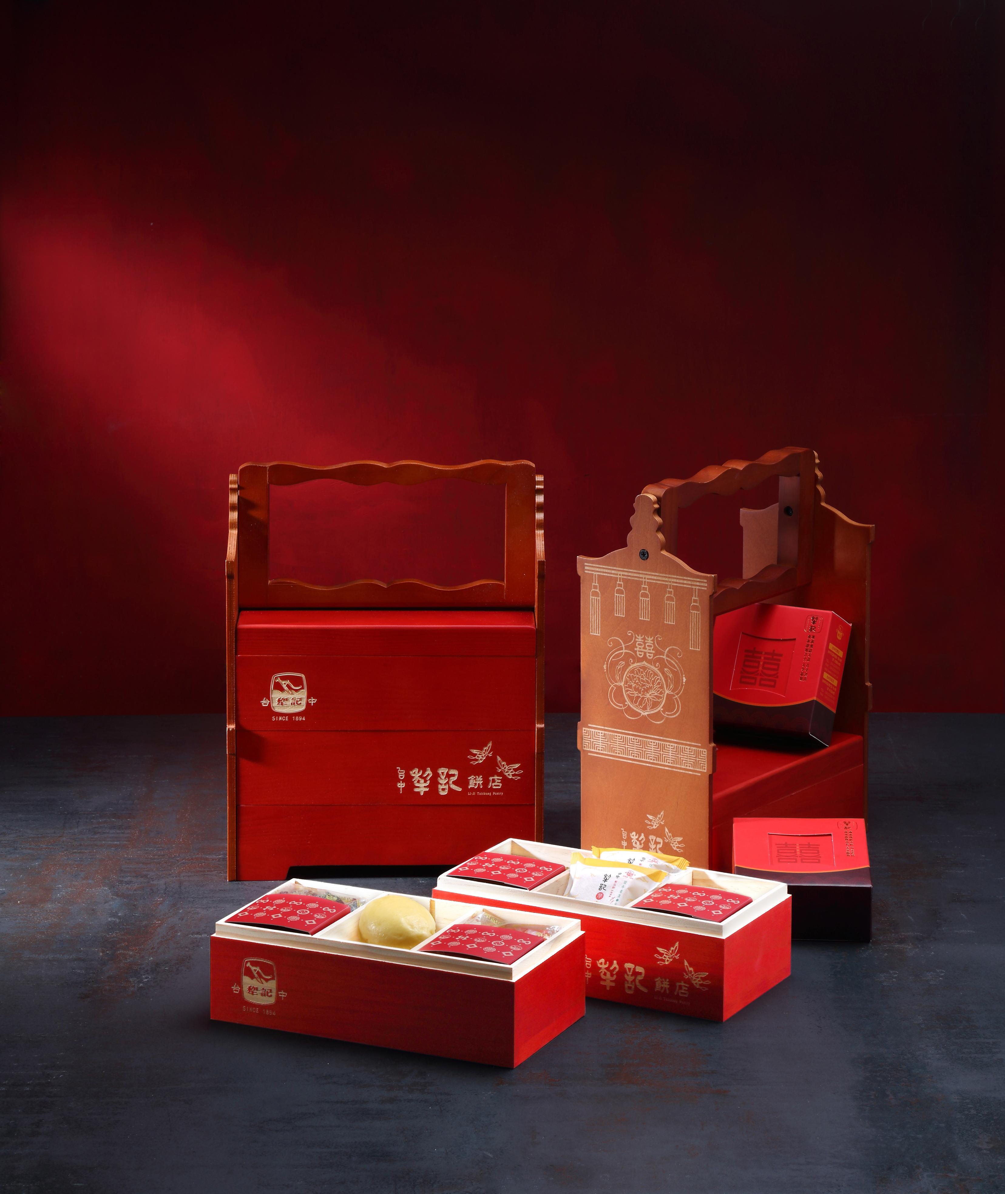 三層花轎囍盒 (6盒價格)