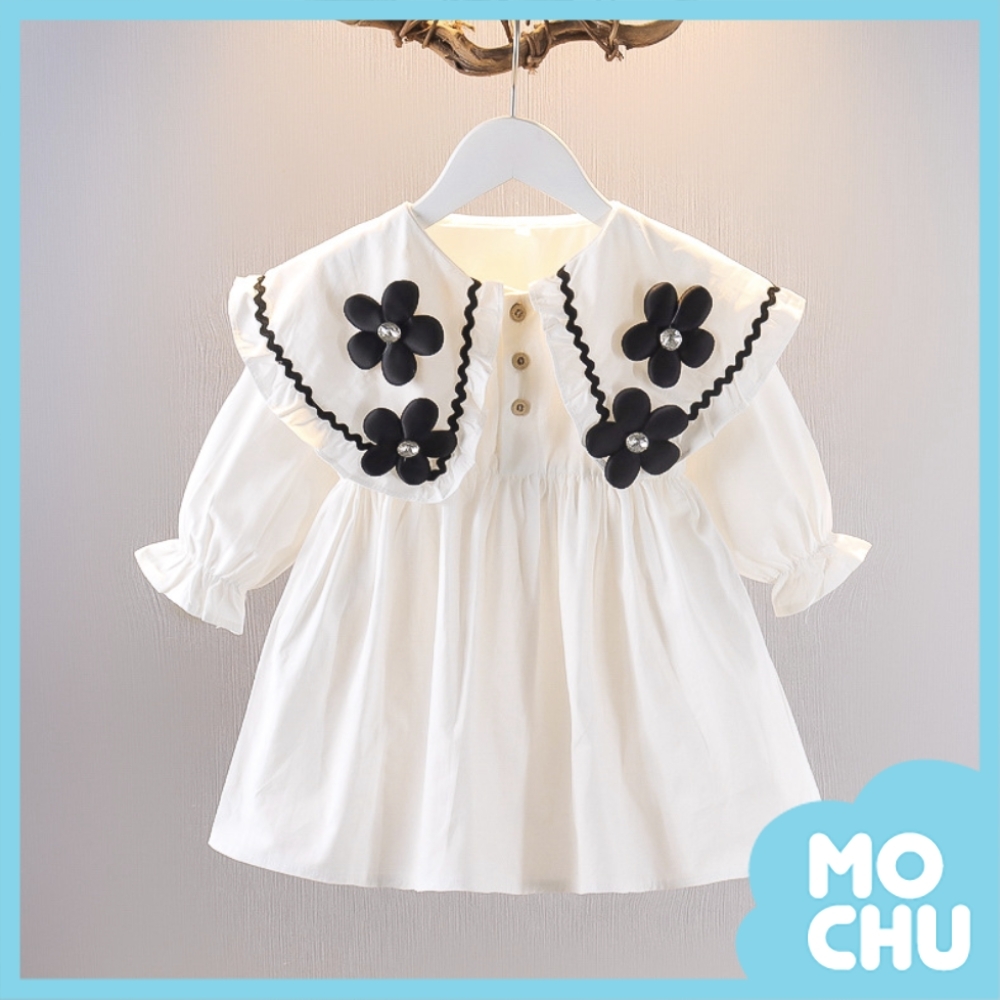 圓領小花連身裙(兩色)