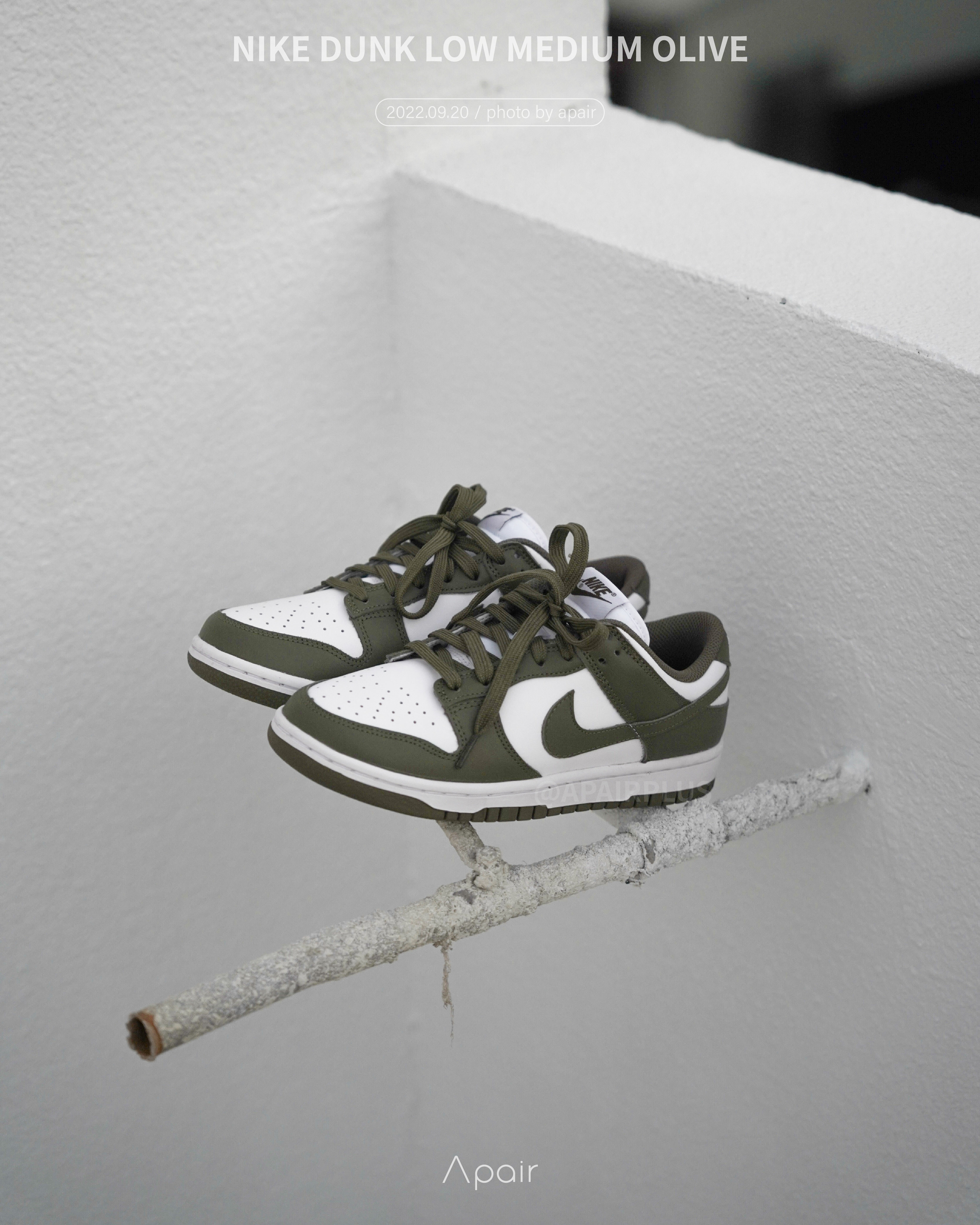 【APAIR】預購 Nike Dunk Low Medium Olive 橄欖綠 女款 DD1503-120