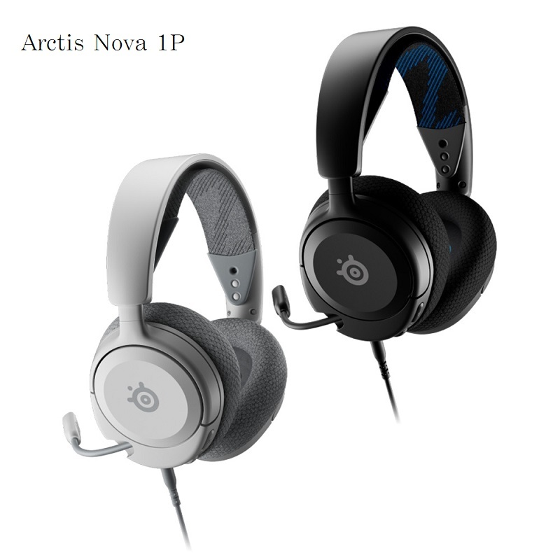 米特3C數位–SteelSeries 賽睿Arctis Nova 1P 有線耳機麥克風黑色/白色