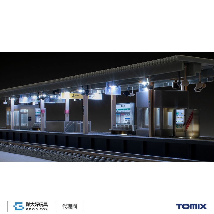 TOMIX 4272 建物島式月台組(都市型・直端・附照明)